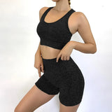 Shorts 2 Piece Women Vital Seamless Gym Sports Suits Sport Bra High Waist Gym Set Running Sportswear Workout