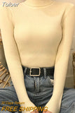 Turtleneck Women Sweaters Autumn Winter Tops Slim Pullover Knitted Sweater Soft Warm Pull Basic For Women Jumper