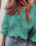 Spring And Summer New Long-Sleeved Leafed