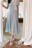 Bodycon Midi Dress for Women Elegant Casual Beach Evenning Party Dress Office Lady One Piece Dress Korean Summer