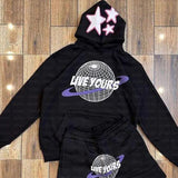 Hip-Hop Street Letter Printed Hoodie Y2K Fashion Pullover Sweater Sweater-Outfit