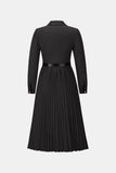 Belted Button Down Pleated