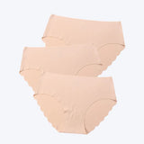 3 pcs/lot ! Seamless Panties Women Solid Sexy Underwear Mid Waist Briefs M to