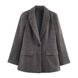 New Sling Linen-Blend Printed Short Coat Skirt Set 8351039