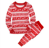 Popular Style Christmas Parent-Child Suit Printed Household Pajamas Two-Piece Set Of LQ3066-Outfit