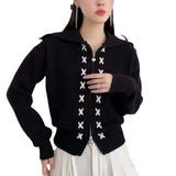 Zipper Sweater Women's 2024 Autumn And Winter New Loose Soft Waxy Lazy Style High-Necked Cardigan Sweater-Outfit
