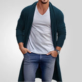 Men's Spring And Autumn Thin Knits Men's Loose Long Wool Coat