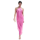 Long Skirt V-neck Nightclub Evening Party Women's