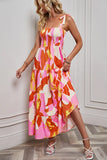 Shooting 2026Wish Spring Sexy Bareback Print Holiday Wind Sling Dress