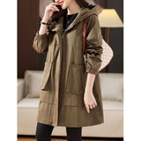 Windcoat Coat Female 2024 Spring And Autumn Popular New Casual Loose Korean Version Senior Feeling Too Foreign Style Coat-Outfit
