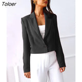 Spring Autumn Blazer Jacket Women Casual Long Sleeve Loose Thin Blazers White Woman Coats Elegant Office Suit Short