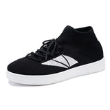 Trend Men Casual Shoes Mesh Breathable Light Unisex Sneakers Soft Comfort Wear-resisting Footwear Black All-match