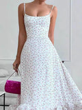 Fashion Sling Belt Three-Dimensional Flower A Skirt Hot New