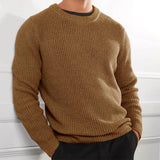 Toloer Only For The New Casual Men's Solid Color Top Sweater Knit
