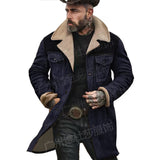Autumn And Winter Men's Coat Velvet Jacket More Pocket Coat More