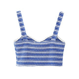 Spring Vacation Style Striped Top 2298200 Shorts 2298192-Outfit