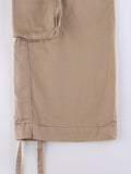 Vintage Multi Pocket Patched Cargo Jeans-Outfit