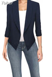 Big Size Slim Women Blazers Fashion 2023 Spring Jacket Female Work Office Solid Pocket Notched Blazer Feminino Coat