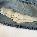 Denim Mini Skirts For Women Korean Style Summer 2023 Sexy Female Wide Leg Jeans Skirt Casual Vintage Blue Black High