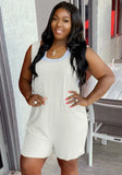 Sleeveless O-Neck Loose Fitting Casual