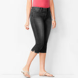 Women's 7-Point Jeans Slim Middle-Waisted Denim 7-Point Women's