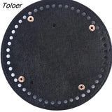 / Round Long Bottom For Knitted Bag Pu Leather Bag Accessories Handmade Bottom Solid Color Diy Crochet Bag