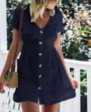 Dress Women 2021 Robe Femme Dress Sexy V Neck Short Sleeve Beach Casual Boho Pink Dress Plus Size Vestido De Mujer
