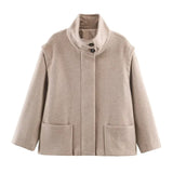 Women's Clothing Explosion Three-Color Retro Zipper