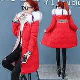 Jacket Hooded Winter Jacket Women Parkas 2021 New Women's Jacket Fur Collar Outerwear Female Plus Size 3XL Cotton