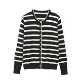 New Autumn Style Buckle Collection Casual Knitted Cardigan Jacket 0506110-Outfit