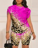Summer Independent Station Fashion And Leisure Design Pin Digital Printing Set-Outfit