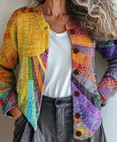 New 3D Printed Women's Cardigan Knitted Jacket Spring Autumn Shirt