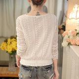V Neck 2021 Lace Blouse Women Spring and Autumn Fashion Long Sleeve Slim Shirt New Arrival Hot Sale Top Female 63C