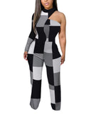 Spring And Summer New Women's Irregular Trousers Out-Shoulder Commuting
