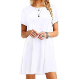 Casual Solid Womans Mini Dress Loose Simple Long Sleeve Autumn Leisure Short A-line Spring Short New 2020 Ladies
