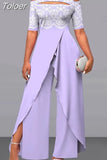 Women Summer Jumpsuit Elegant Short Sleeve Loose Casual One Piece Wide Legs Pants Rompers Streetwear Office Lady 703-0-Outfit