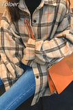 Women Plaid Shirts Korean Loose Casual Button Tops Y2K Female Preppy Style Long Sleeve Blouse Spring