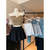 Short Skirt Ballet Style 2025 Summer New Women's A Skirt Skirt High-Waisted Skirt Skirt Skirt