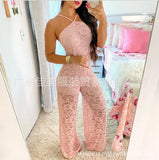New Suspender Lace Split-Forked Trousers From Stock-Outfit