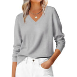 Autumn And Winter Leisure Jacket Classic Fashion Temperament Long-Sleeved V-Neck Large-Size Knitted