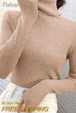 Turtleneck Women Sweaters Autumn Winter Tops Slim Pullover Knitted Sweater Soft Warm Pull Basic For Women Jumper