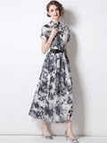 Women Summer Elegant Cotton Dress Festa High Quality Long Cocktail Party Robe Femme Vintage Designer A-Line Vestidos
