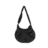 Shirring String Big Shoulder Crossbody Bag-Outfit