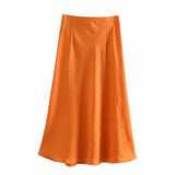 2025 New Tight Waist Simple Set Solid Color Lirt Solid Color Half Body