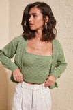 Trendyol Cellular Blouse-Cardigan Knitwear Suit