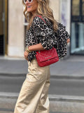 Women's Retro Micro-Rare Loose Trousers High-Waist Solid Color Leisure
