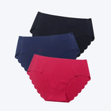 3 pcs/lot ! Seamless Panties Women Solid Sexy Underwear Mid Waist Briefs M to