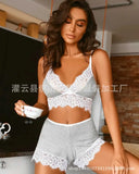 Digital Printing Multi-Code Sexy Lingerie White Lace Two Sets Of Sexy