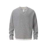 Wears Two Long-Sleeved T-Shirts For Men And Women Loosely Lazy Wind Oversize Design Sense Simple