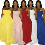 Jumpsuit Women Solid One Piece Outfit Clothing Sexy Off Shoulder Sleeveless Summer Casual Bodysuit Wholesale